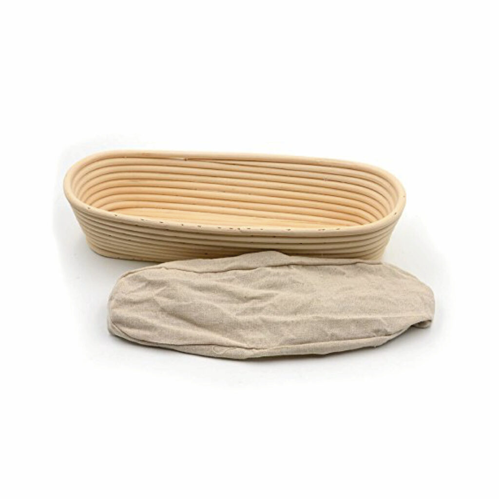 SS000009 Natural Rattan/Cane with linen liner Oval 35x15x8cm Hospitality Lab